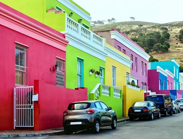 The colourful houses of the Bo-Kaap