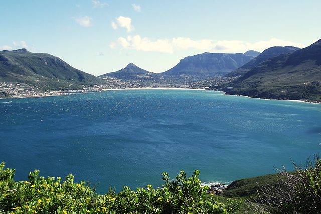 Chapman’s Peak Drive winding along the cliffs above the Atlantic