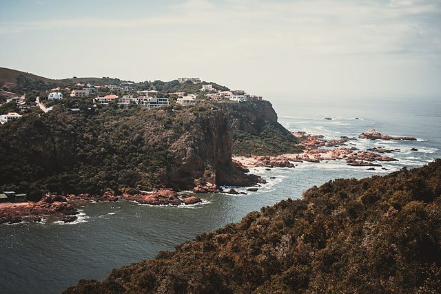 The cliffs of Knysna Heads on the Garden Route